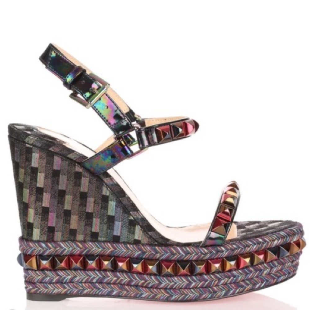 👠 Christian Louboutin Cataclou 120 Multicolor sandal🌟PRICE IS FIRM